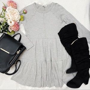🌿 NWT AE Soft Plush Long Sleeve Babydoll Dress 🌿
